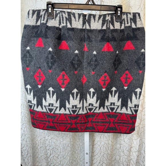 Vintage 90s "The Last Best Place"‎ Wool Blend Southwestern Skirt Plus Size 16 - Picture 5 of 9